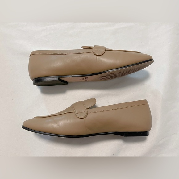 Gray Taupe Cowhide Leather Loafers - Picture 7 of 13